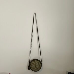 andrea carrano made in Italy suede cross body bag